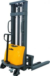 Штабелер гидравлический с электроподъемом 1,5 т 3,5 м XILIN CDD15B-E с раздвижными вилами Штабелер гидравлический с электроподъемом 1,5 т 3,5 м XILIN CDD15B-E с раздвижными вилами