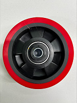 Колесо полиуретановое с подш. для стола SPS350 125х34 пластик обод Колесо полиуретановое с подш. для стола SPS350 125х34 пластик обод