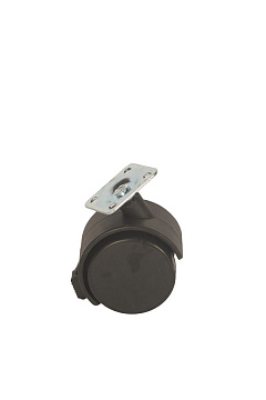 Колесо мебельное поворотное TWPB 50 50 мм с площадкой и тормозом Колесо мебельное поворотное TWPB 50 50 мм с площадкой и тормозом