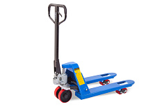 Тележка гидравлическая узковильная 2500 кг 800x450 мм полиуретановые колеса TOR RHP Тележка гидравлическая узковильная 2500 кг 800x450 мм полиуретановые колеса TOR RHP