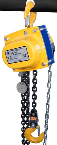 Таль ручная шестеренная цепная стационарная ТРШСп 1,0 т 12 м Таль ручная шестеренная цепная стационарная ТРШСп 1,0 т 12 м