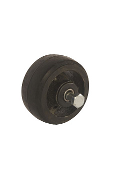 Колесо большегрузное D 46 100 мм резина на ось (F)