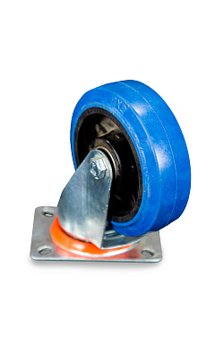 Колесо поворотное из эластичной резины MW150 150 мм Колесо поворотное из эластичной резины MW150 150 мм