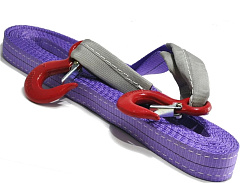 Буксир текстильный ленточный TOR БТЛ 9,0 т 6,0 м (крюк-крюк) Буксир текстильный ленточный TOR БТЛ 9,0 т 6,0 м (крюк-крюк)