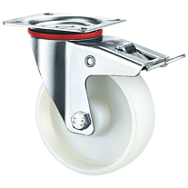 Колесо поворотное полипропилен SRCnb 42 100 мм с тормозом (F) Колесо поворотное полипропилен SRCnb 42 100 мм с тормозом (F)
