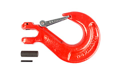 Крюк с вилочным креплением и защелкой TOR г/п 5,3 тн (D) Крюк с вилочным креплением и защелкой TOR г/п 5,3 тн (D)