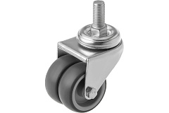 Колесо аппаратное поворотное SCtnd 25 50 мм двойное с болтом Колесо аппаратное поворотное SCtnd 25 50 мм двойное с болтом