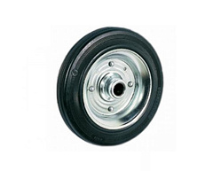 Колесо литая резина C 46 100 мм без втулки, чашек и болта (N) Колесо литая резина C 46 100 мм без втулки, чашек и болта (N)