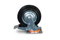 Колесо поворотное резина SCb 80 200 мм с тормозом (N) Колесо поворотное резина SCb 80 200 мм с тормозом (N)