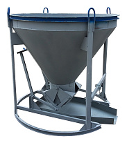 Бадья для бетона «Рюмка» 2,0 (БН-2,0), с лотком 600х1500 мм усиленная Бадья для бетона «Рюмка» 2,0 (БН-2,0), с лотком 600х1500 мм усиленная