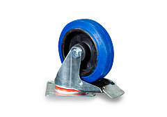 Колесо поворотное резина SRCLb 55 125 мм с тормозом (F) Колесо поворотное резина SRCLb 55 125 мм с тормозом (F)