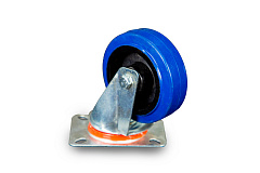Колесо поворотное из эластичной резины MW70 100 мм Колесо поворотное из эластичной резины MW70 100 мм