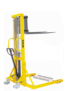 Штабелер гидравлический 1,5 т 3,0 м XILIN SDJAS1530 с раздвижными вилами и расширенными опорами Штабелер гидравлический 1,5 т 3,0 м XILIN SDJAS1530 с раздвижными вилами и расширенными опорами