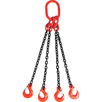 Строп цепной TOR 4СЦ г/п 26,5 т 4,0 м с самозакрывающимися крюками Строп цепной TOR 4СЦ г/п 26,5 т 4,0 м с самозакрывающимися крюками