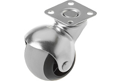 Колесо мебельное поворотное резиновое SCmg 25 50 мм Колесо мебельное поворотное резиновое SCmg 25 50 мм