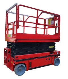 Подъемник ножничный самоходный 320 кг 10/12 м TOR AMSL1012 DC аккумуляторный Подъемник ножничный самоходный 320 кг 10/12 м TOR AMSL1012 DC аккумуляторный