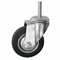 Колесо поворотное SCt 97 85 мм резина с болтом (F)